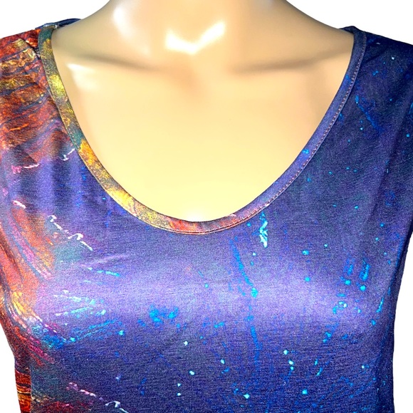 MISSLOOK | 3XL TIE DYE SHORT SLEEVE TOP - Picture 2 of 7